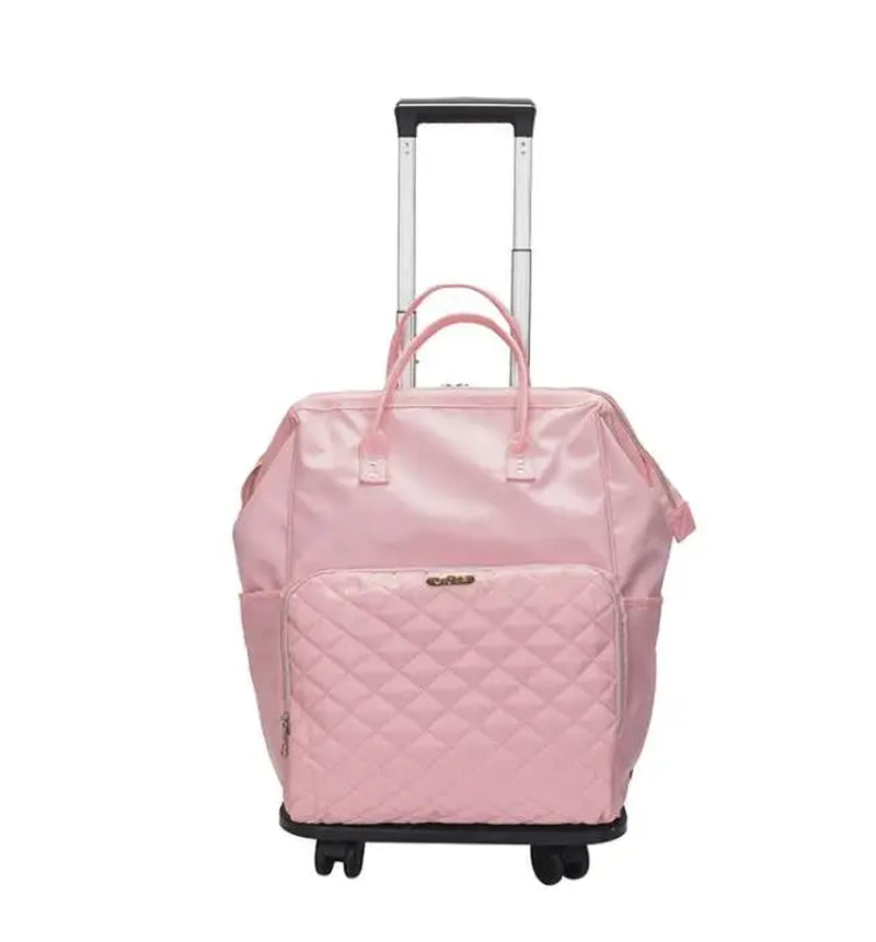 Wheeled Backpack for Women Travel Trolley Bags Travel Bag with Wheels Oxford Large Capacity Travel Rolling Luggage Backpack Bags